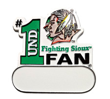 2 Pcs North Dakota Fighting Sioux 1 Fan Magnet Fridge Locker Magnet Ncaa