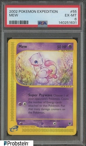 2002 Pokemon Expedition #55 Mew PSA 6 EX-MT