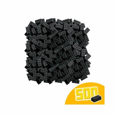 Simba Blox 500 Schwarze 8er Steine lose Bausteine Bauklötze 500 Stück Schwarz