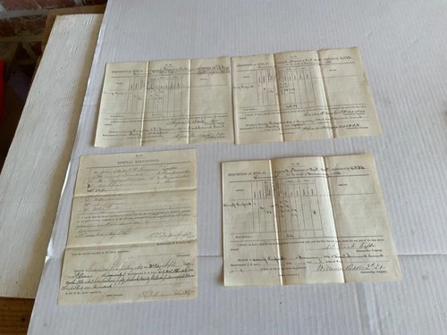 CIVIL WAR LOT OF 4 REQUISITIONS 5th PENN VOLS 3 CAMP PIERPONT 1 SHARPSBURG CAMP