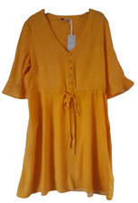 Capsule Summer Dress Size 12 Ochre (Orange/Yellow)
