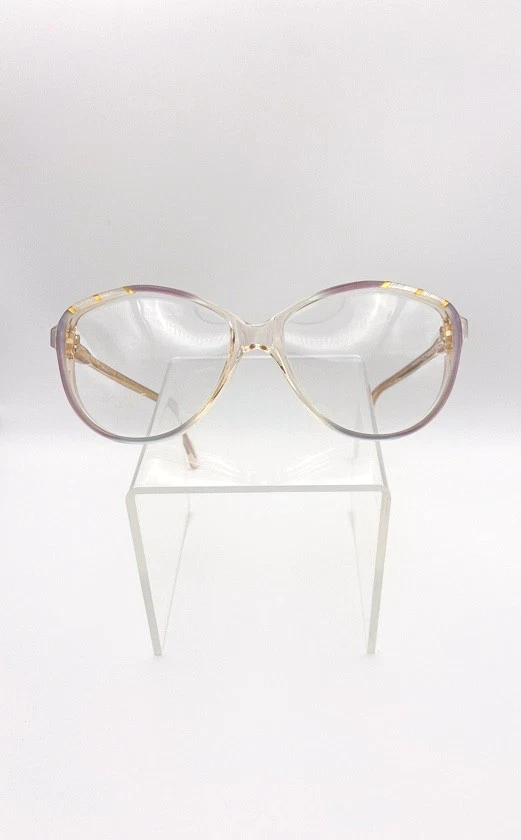 Rochas Paris Lilac & Gold Oversized Eyeglasses - 80s Vintage Hand Made in France - Image 2 of 4