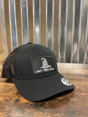 Dont Trend On Me Custom Patch Black Trucker Hat Black Classic