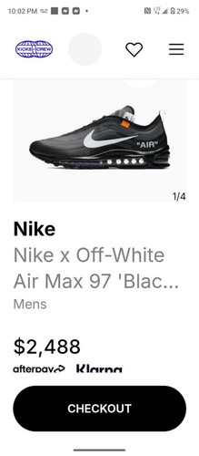 Nike X Off White Air Max 97 Beaverton Orange Usa C-1997. - Picture 5 of 10