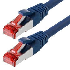 Helos CAT 6 Patch Cable S/FTP, PIMF blue 2 m