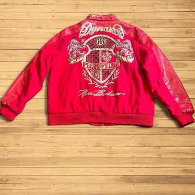 Pelle Pelle Dynasty 1978 Marc Buchanan Red Leather & Wool Jacket