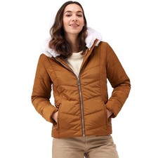 Regatta Womens Wildrose Baffled Water Repellent Jacket Coat - Rubber