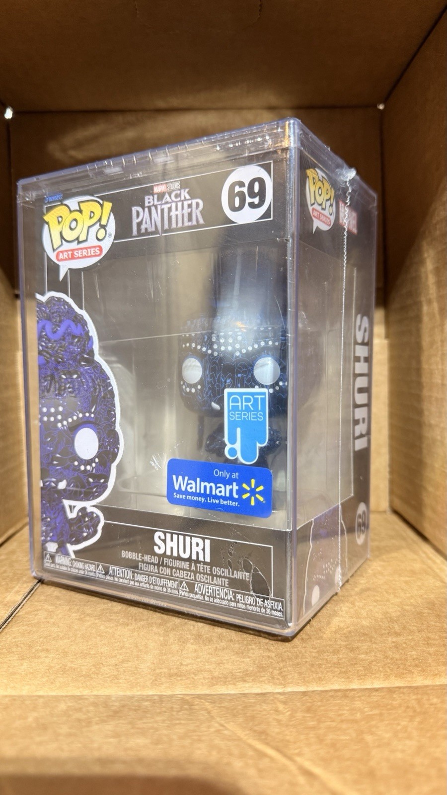 Funko Pop! Vinyl: Black Panther Shuri Art Series Walmart (Exclusive) #69 W/Case thumbnail 2