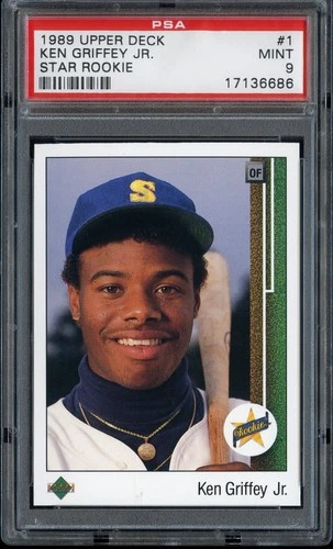 1989 UPPER DECK #1 KEN GRIFFEY JR. RC HOF PSA 9 MINT
