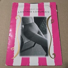 Victoria's Secret Lasting Luxuries Control Top Pantyhose ALMOST BLACK Sz Medium