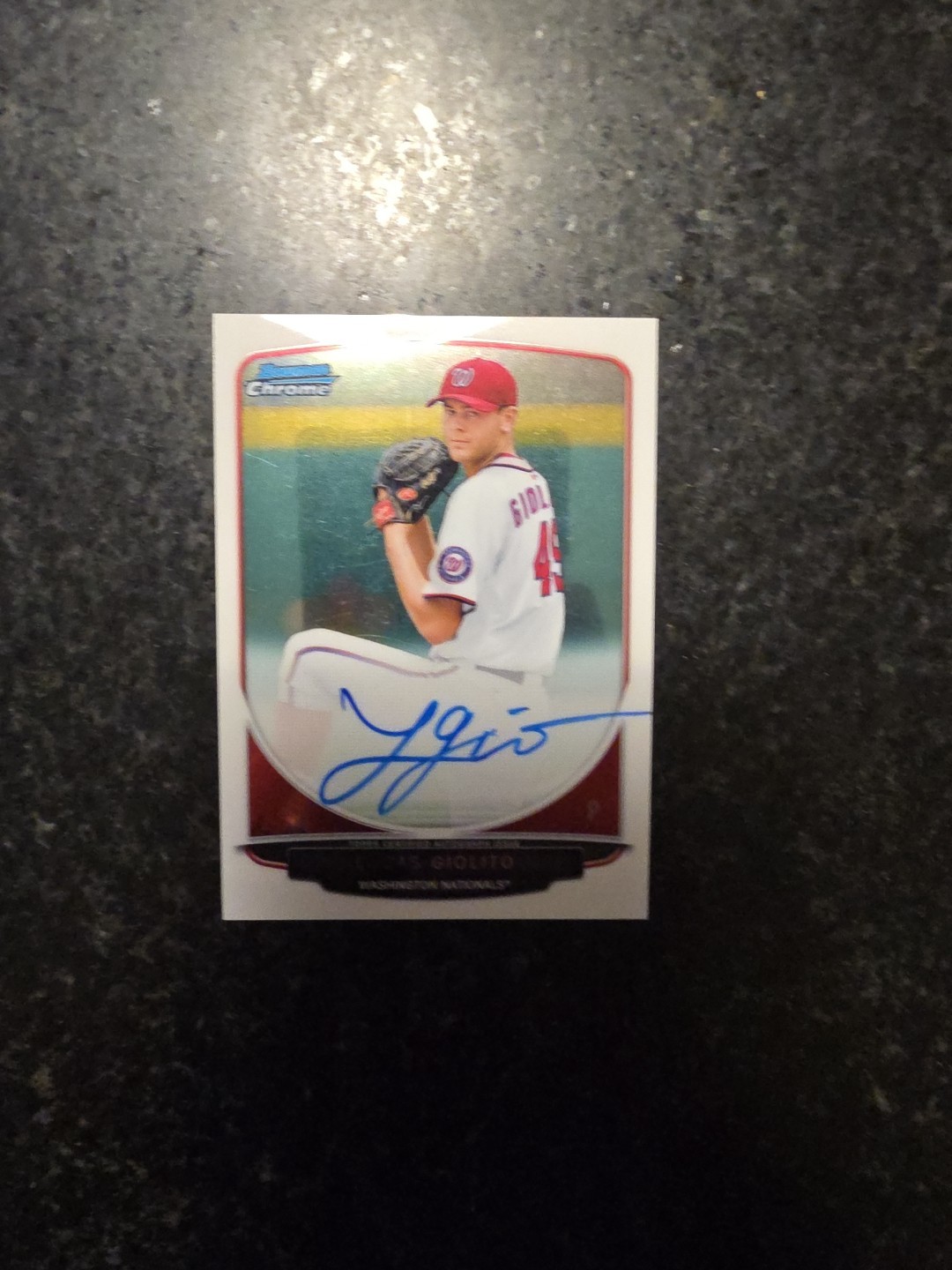 2013 Bowman Chrome Prospects Auto Lucas Giolito #BCP-LG Auto Nationals