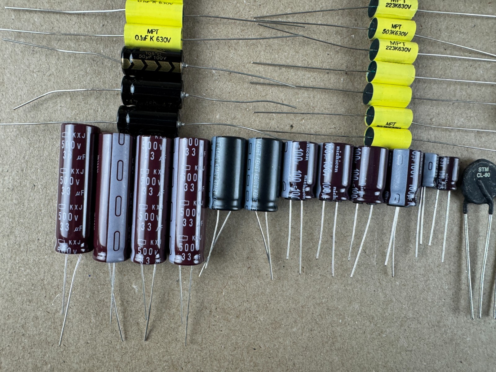 HH Scott LK-72B Complete Recap Kit Amplifier Rebuild Can Caps PECs