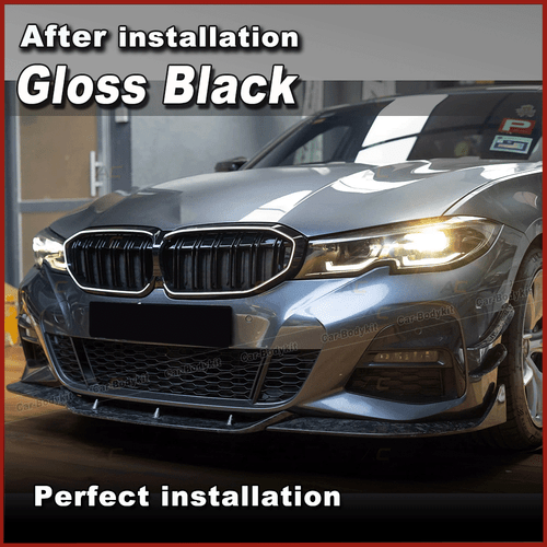 Parrilla frontal negra brillante parrilla M/LED para BMW G20 320i M340i 2019-22 - Imagen 3 de 11