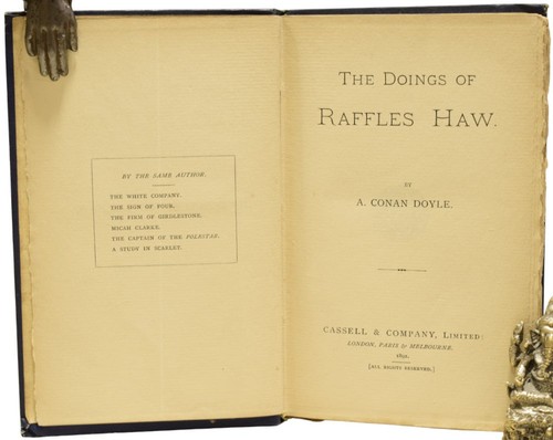 Arthur Conan Doyle / The Doings of Raffles Haw 1st Edition - Bild 4 von 5