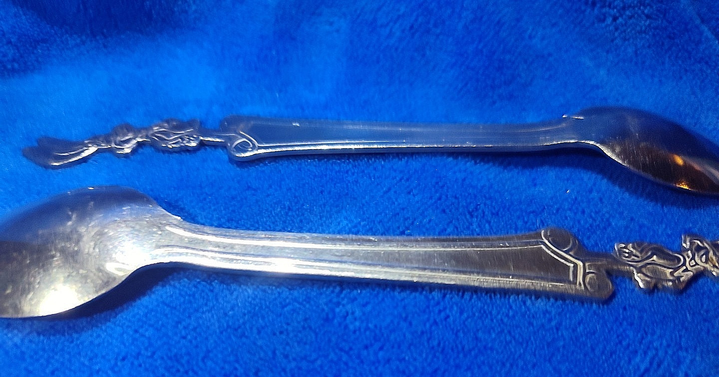 Vintage Nestle Quik Bunny Rabbit Spoon Stainless Steel 7.5" Nesquik- SET OF 2