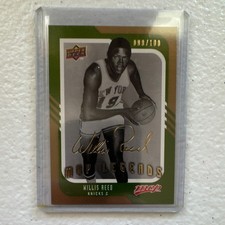 Upper Deck 2008-09 MVP Legends Willis Reed New York Knicks Gold Script #256 /100