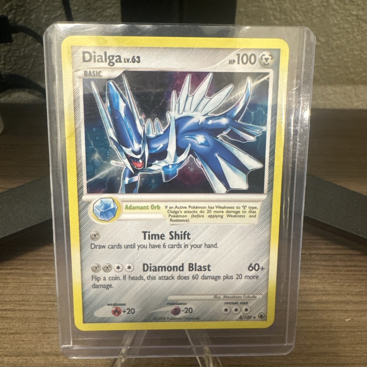 Pokemon 2008 Dialga LV.63 4/100 Holo Rare Diamond Pearl Majestic Dawn