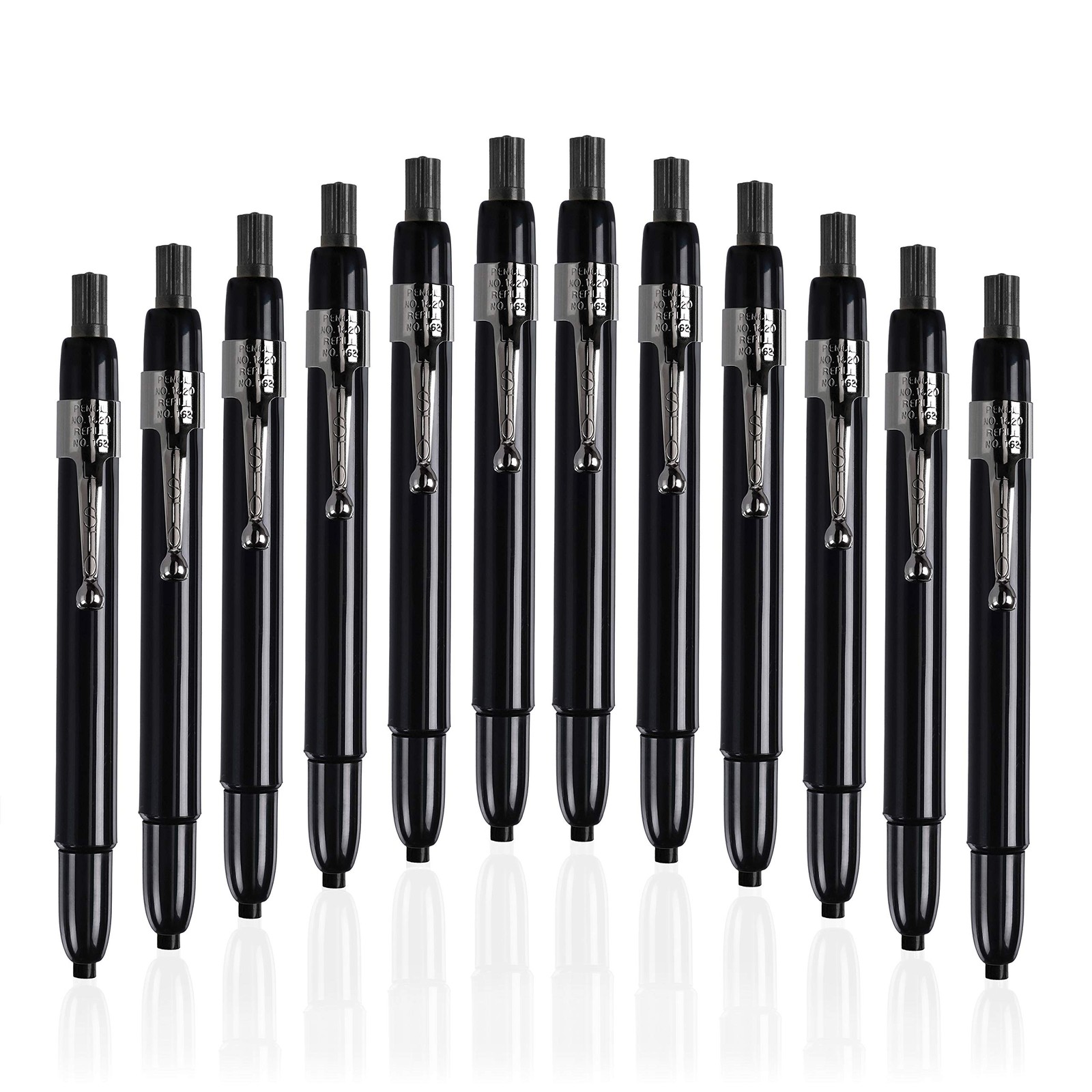 1620 - Box of 12 - BLACK COLOR - China Markers/Grease Pencil