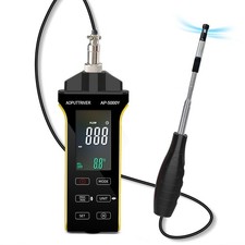 Anemometro Hotwire portatile CFM/CMM/CMS misuratore di velocità flusso d'aria misuratore di velocità del vento