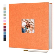 Vienrose Large Photo Album Self Adhesive 4x6 8x10 Pictures Linen Scrapbook