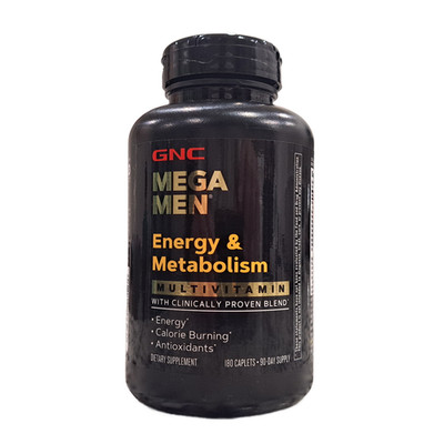 GNC Mega Men Energie & Stoffwechsel Multivitamin, 180 Kapseln, EU-VERKÄUFER