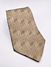 Graham & Lockwood Tie 100% Silk 58x4 Made in USA Beige/Tan (223)