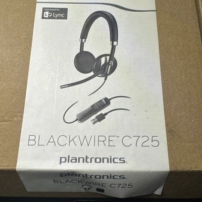 Plantronics Blackwire C725-M Stereo USB ANC Kopfbügel PC Microsoft Headset NEU