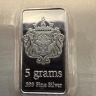 Scottsdale Mint 5g 999 Fine Silver Bullion Bar - In OMP