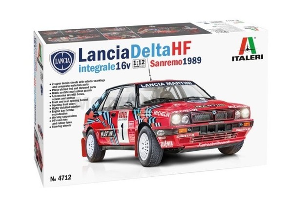 Italeri IT4712 Lancia Delta HF Ungeschnitten 16V Martini N 1 Winner Rally-image