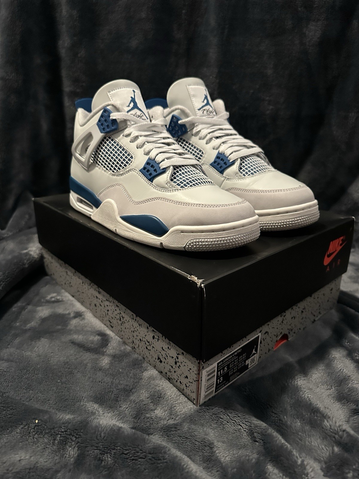 Used Jordan 4 ‘Military Blue’ 2024 Men’s Size 11.5