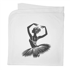 'Ballet Pose' Cotton Baby Blanket / Shawl BY00040414 