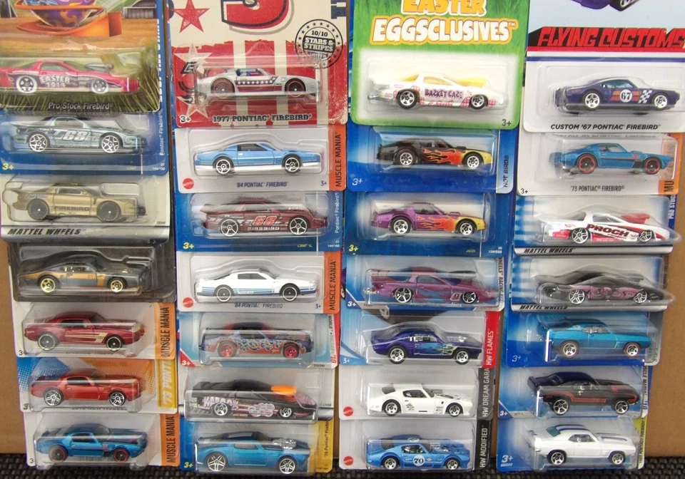 Hot Wheels Pontiac Firebird Pro Stock Hot Bird 67 73 77 84 Lot of 28 Cars FB2 - Image 3 of 4