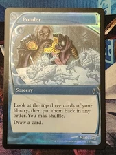 MTG Ponder - Promo Future Sight FOIL - Festival In A Box NM 