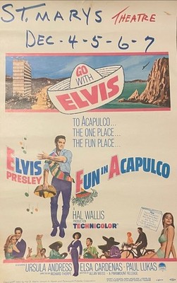 Fun in Acapulco Movie Poster Elvis Presley Ursula Andress  *Hollywood Posters*