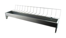 Hühner Futtertrog 100cm verzinkt