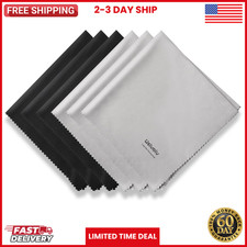 12"X 12" Large Microfiber Cleaning Cloths for Eyeglasses, Sensitive Optics, USA,