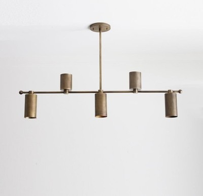 Industrial Style Chandelier, Brass Chandelier, Modern Brass Chandelier with Bras