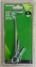6 inch Hook and Eye Latch for Doors Gates Cabinets Hillman New in Packaging