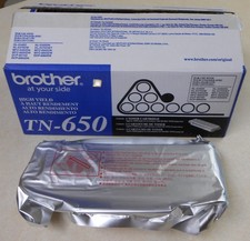 New Sealed Genuine Brother TN-650 TN650 Toner Cartridge