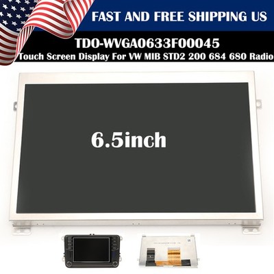 TDO-WVGA0633F00045 6.5'' LCD Display Touch Screen For VW Skoda MIB STD2 684 200