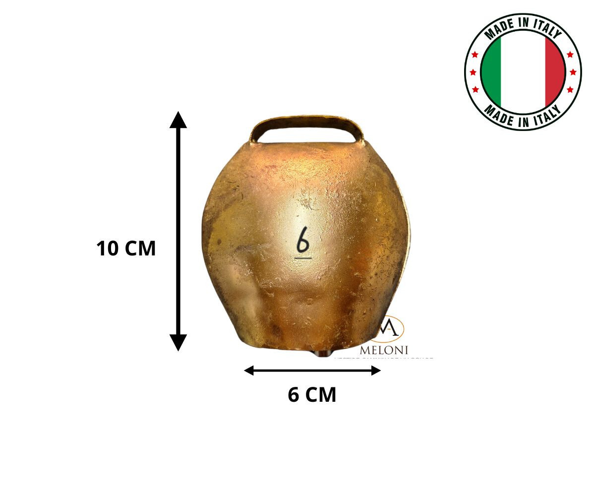 NBEADS 10 Pezzi Campanelli Per Animali Da Fattoria - Campane In Ferro Per Mucche, Capre, Cavalli E Pecore - Suono Nitido E Lungo Raggio - Decorazione Vintage Bronzo Antico - Foto 14