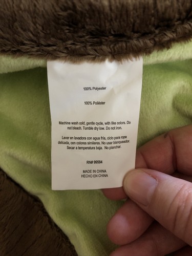 Tiddliwinks Elephant & Tree Green & Brown Plush Baby Boy or Girl Blanket NWOT - Picture 8 of 9