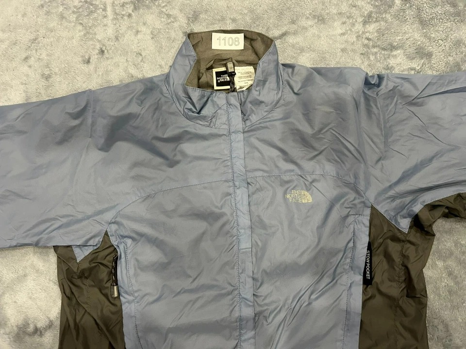 CHAQUETA MUJER VINTAGE THE NORTH FACE MEDIANA AZUL GRIS BOLSILLOS DE ALMACENAMIENTO Foto 2 de 4