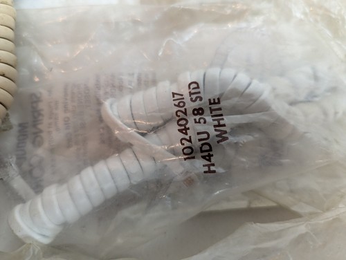 Vintage Western Electric Bell System rotary telephone spring cords white - Picture 4 of 6
