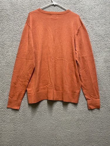 Suéter Goodfellow Para Hombre XL Naranja Chile Brezo Manga Larga Algodón - Imagen 2 de 11