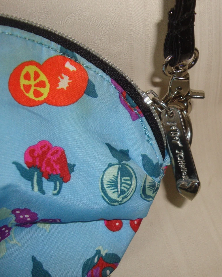 Bolso Bandolera Pequeño Redondo BETSEY JOHNSON Azul con Frutas Foto 4 de 4