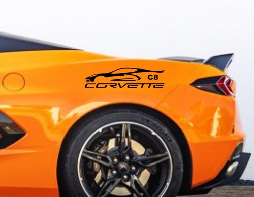 CORVETTE STINGRAY Racing Blackout Decal Sticker (Fits Chevy Corvette C8) - Picture 10 of 23