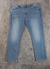 The Perfect Jean NYC Mens 42x30 Blue Denim Stretch Medium Wash Slim Fit Flex