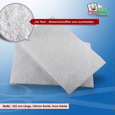 1x 2 Universal Motorschutzfilter kompatibel mit Bosch BSN 2010/01 Arriva big bag