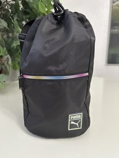 Borsa a tracolla convertibile Puma zaino stile secchiello nero rosa interno